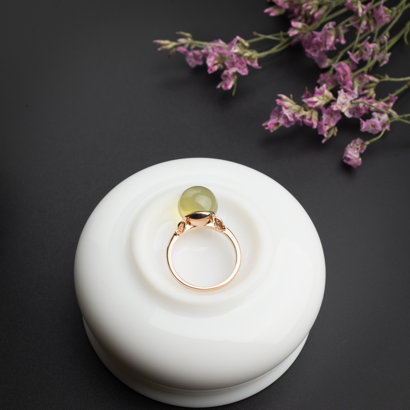 多米尼加蓝珀戒指 - 红掌柜