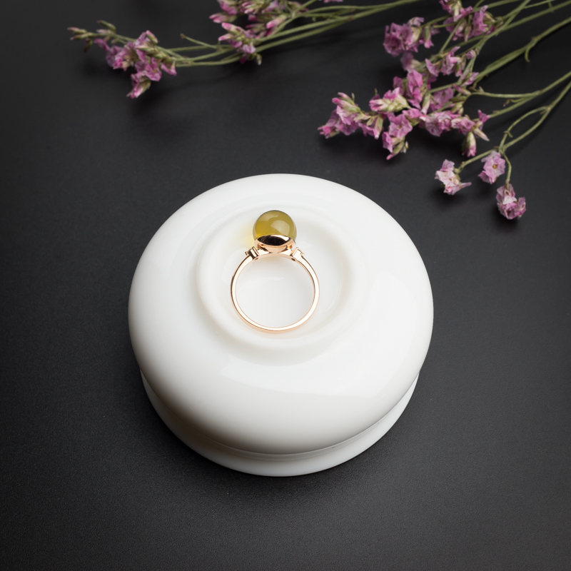 蓝珀戒指-红掌柜