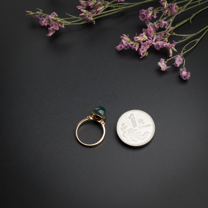 天然蓝珀戒指-红掌柜