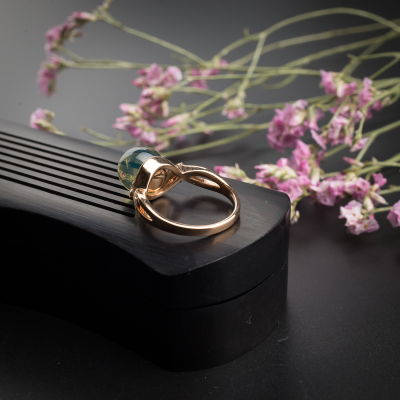 多米蓝珀戒指-红掌柜