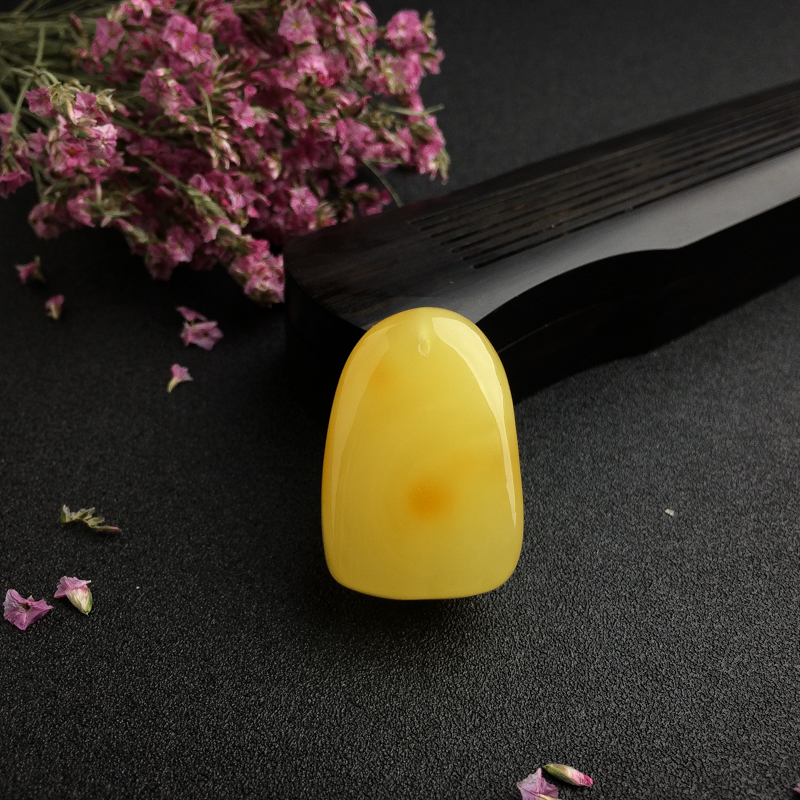 天然蜜蜡鱼吊坠 - 红掌柜