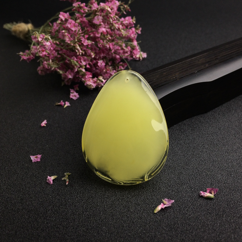 天然蜜蜡鱼吊坠 - 红掌柜