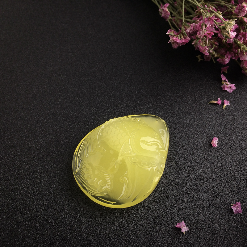 波罗的海蜜蜡鱼吊坠 - 红掌柜