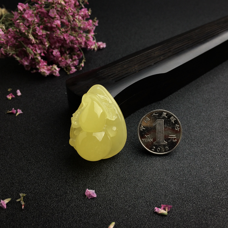 天然波罗的海鸡油黄蜜蜡葫芦吊坠 - 红掌柜