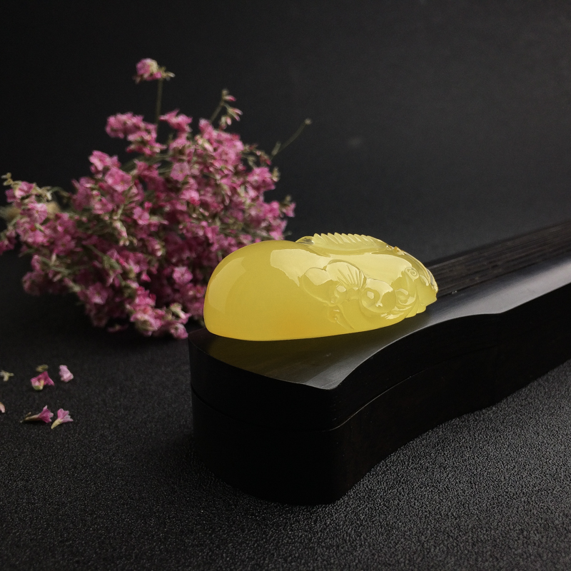 波罗的海鸡油黄蜜蜡吊坠 - 红掌柜