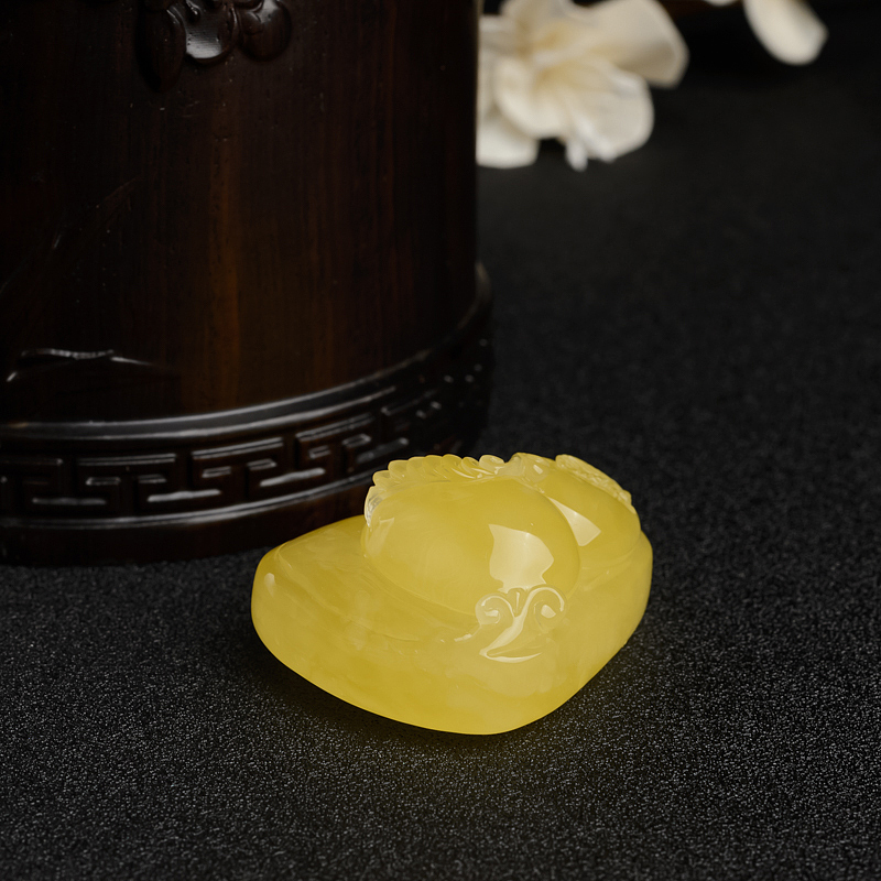 波罗的海天然满蜜蜜蜡葫芦吊坠-红掌柜