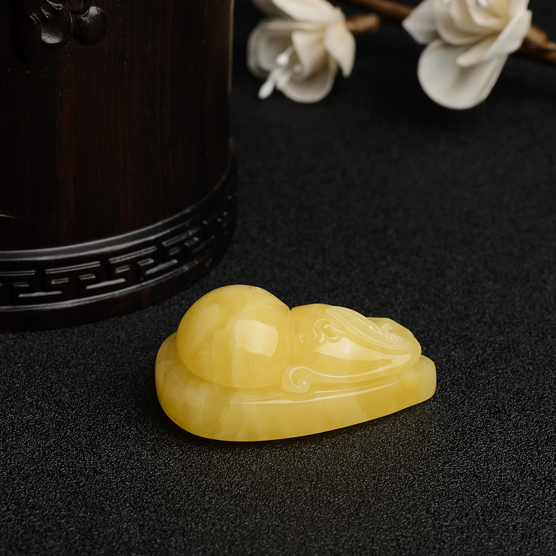 波罗的海天然满蜜蜜蜡葫芦吊坠-红掌柜