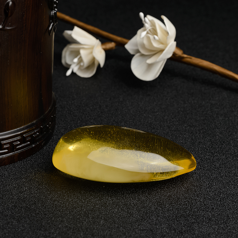 波罗的海金包蜜鸡油黄蜜蜡随形吊坠-红掌柜