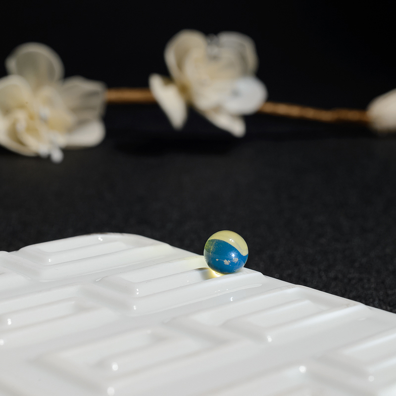 8mm多米尼加蓝珀圆珠-红掌柜