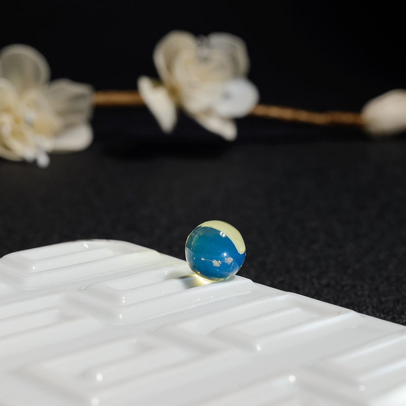 11mm多米尼加蓝珀圆珠-红掌柜