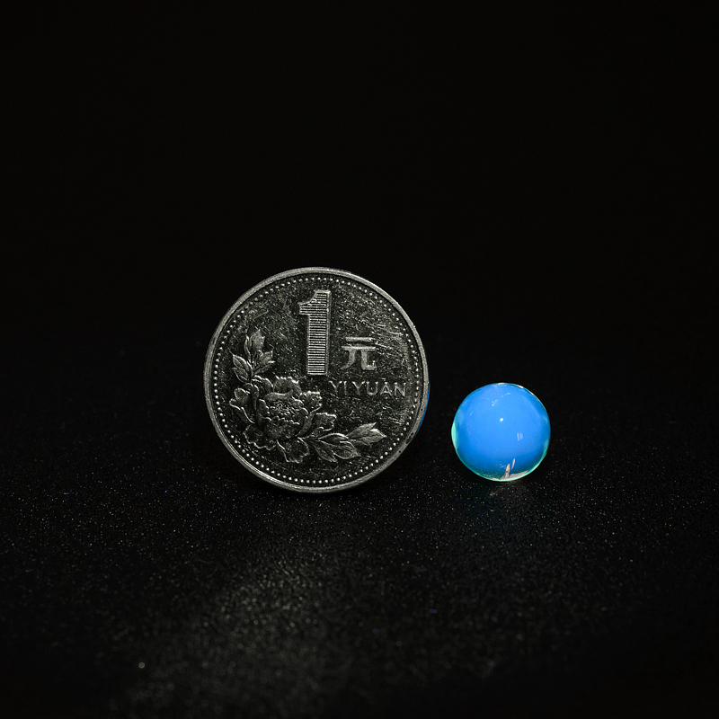 多米尼加蓝珀圆珠-红掌柜