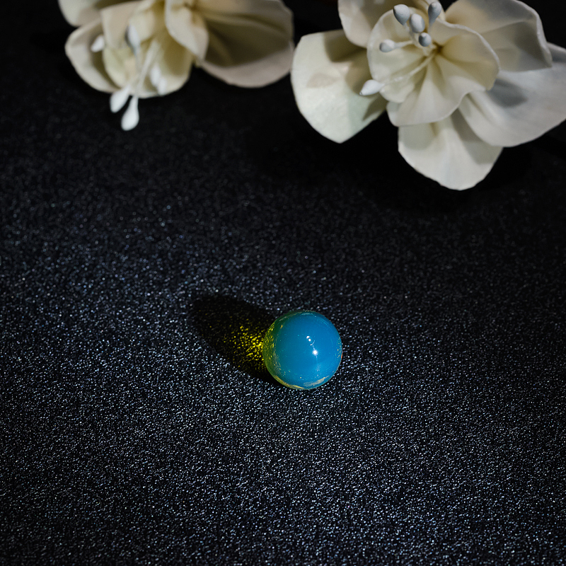 12mm多米尼加天然蓝珀圆珠-红掌柜