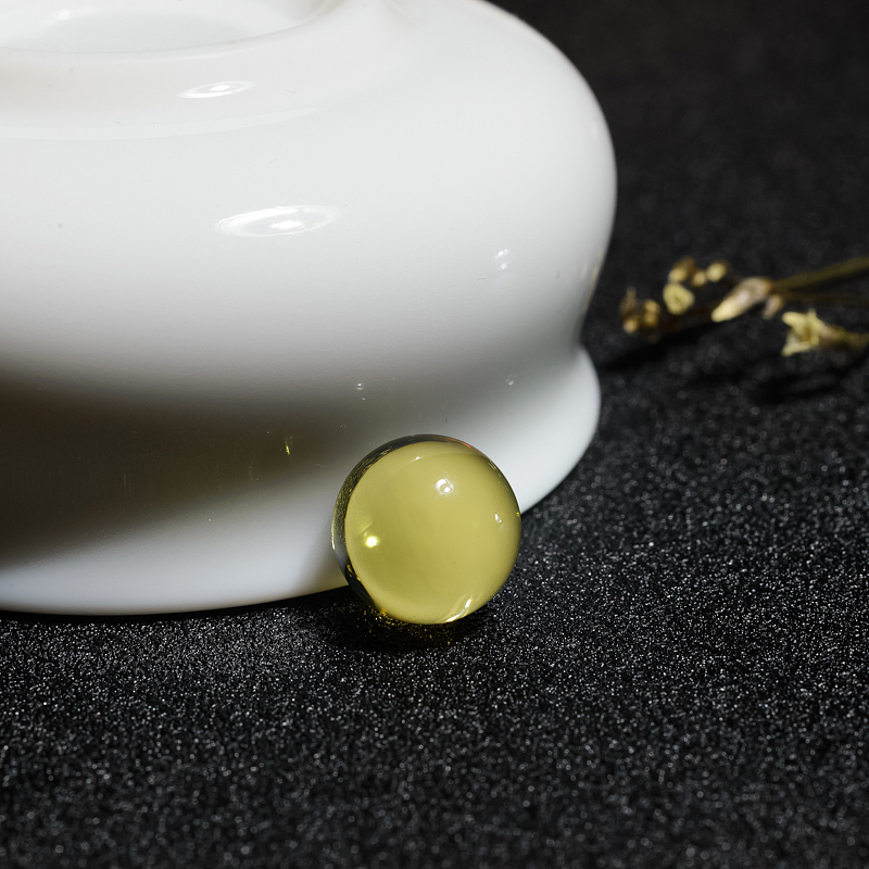 天然蓝珀圆珠-红掌柜