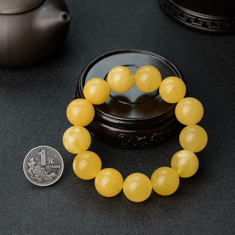 天然蜜蜡手串 - 红掌柜