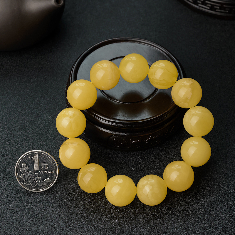 天然蜜蜡手串 - 红掌柜