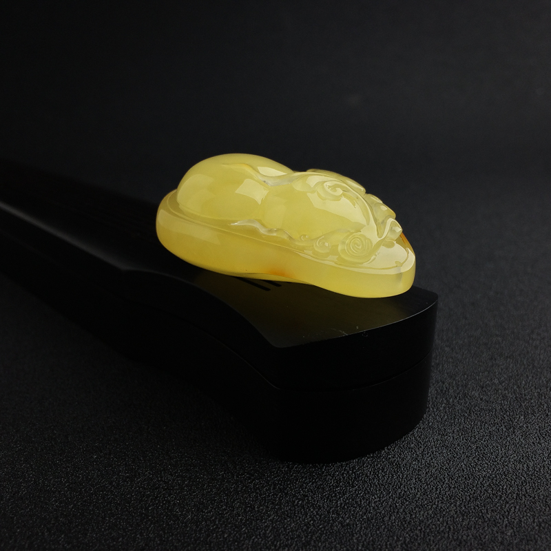 波罗的海满蜜鸡油黄蜜蜡葫芦吊坠 - 红掌柜