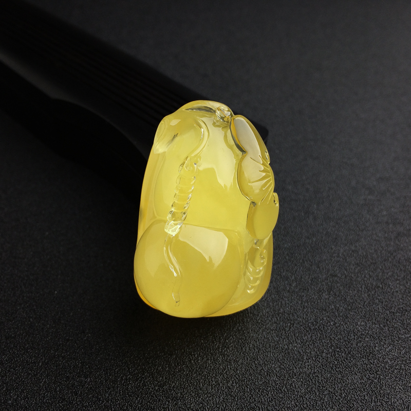 波罗的海天然鸡油黄蜜蜡葫芦吊坠 - 红掌柜