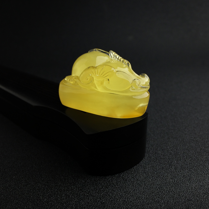 波罗的海鸡油黄蜜蜡葫芦吊坠 - 红掌柜