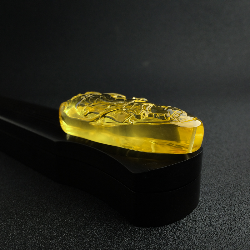 缅甸金珀吊坠 - 红掌柜