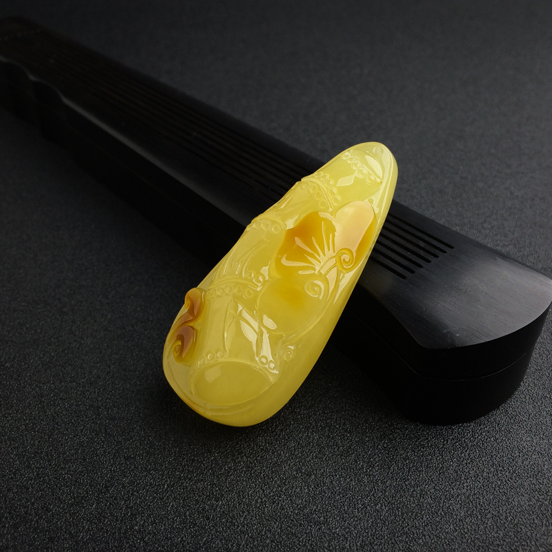 波罗的海鸡油黄蜜蜡吊坠 - 红掌柜