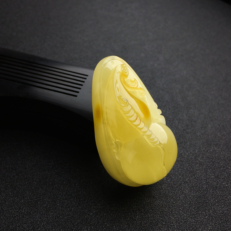 天然满蜜鸡油黄蜜蜡葫芦吊坠 - 红掌柜