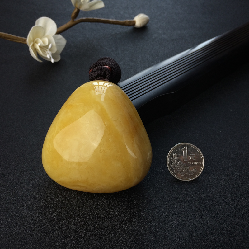 糖色蜜蜡吊坠-红掌柜