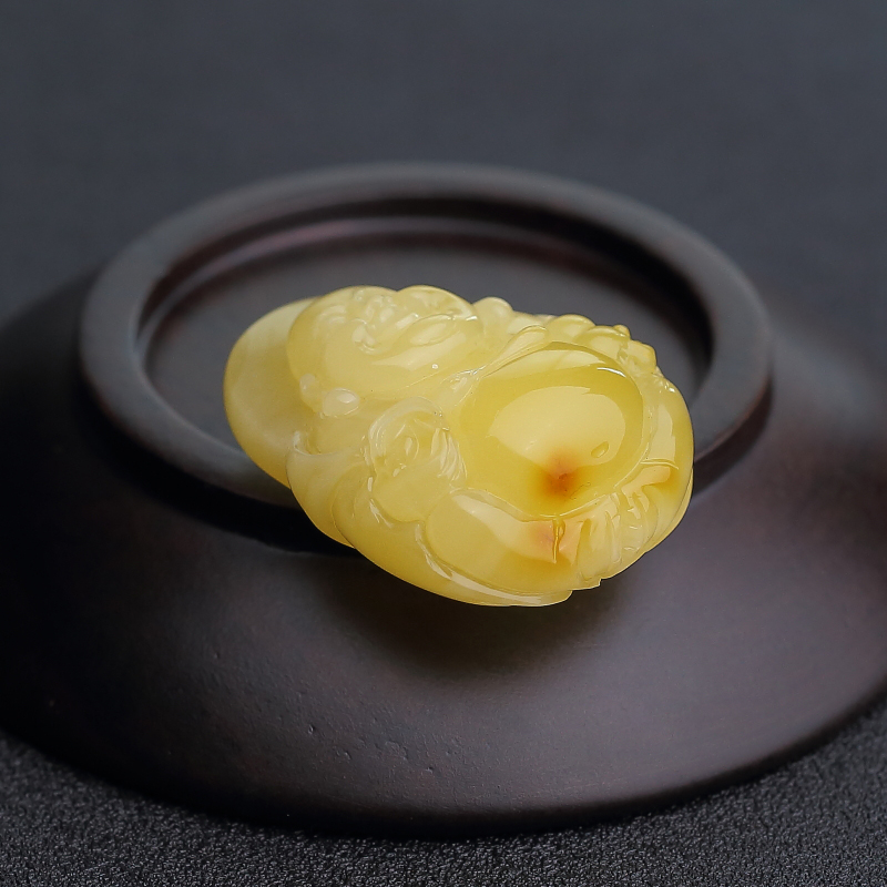 满蜜弥勒佛吊坠-红掌柜