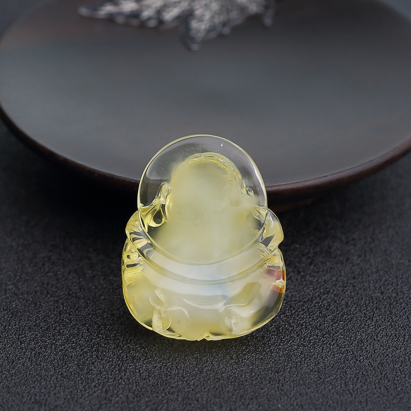 金包蜜柠檬黄蜜蜡吊坠-红掌柜