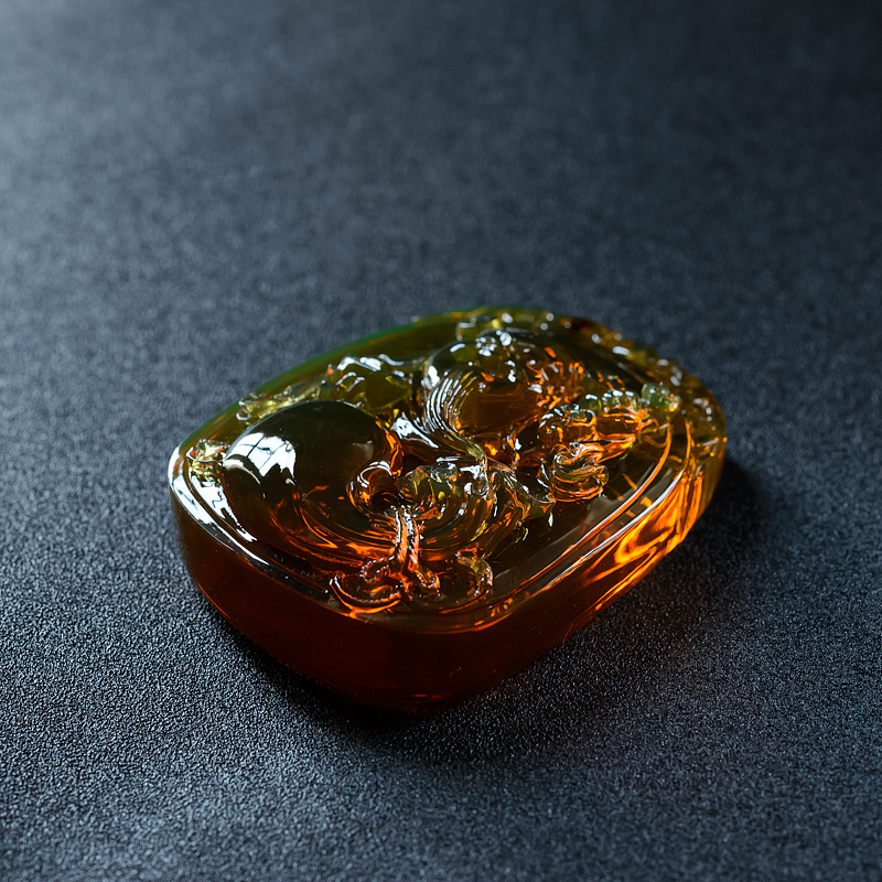 蓝珀财神-红掌柜