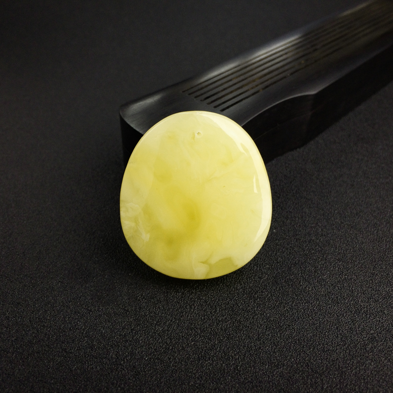 蜜蜡连年有余吊坠-红掌柜