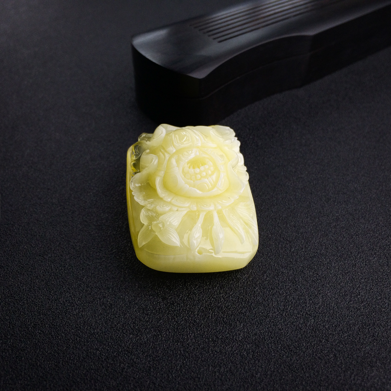 蜜蜡吊坠-红掌柜