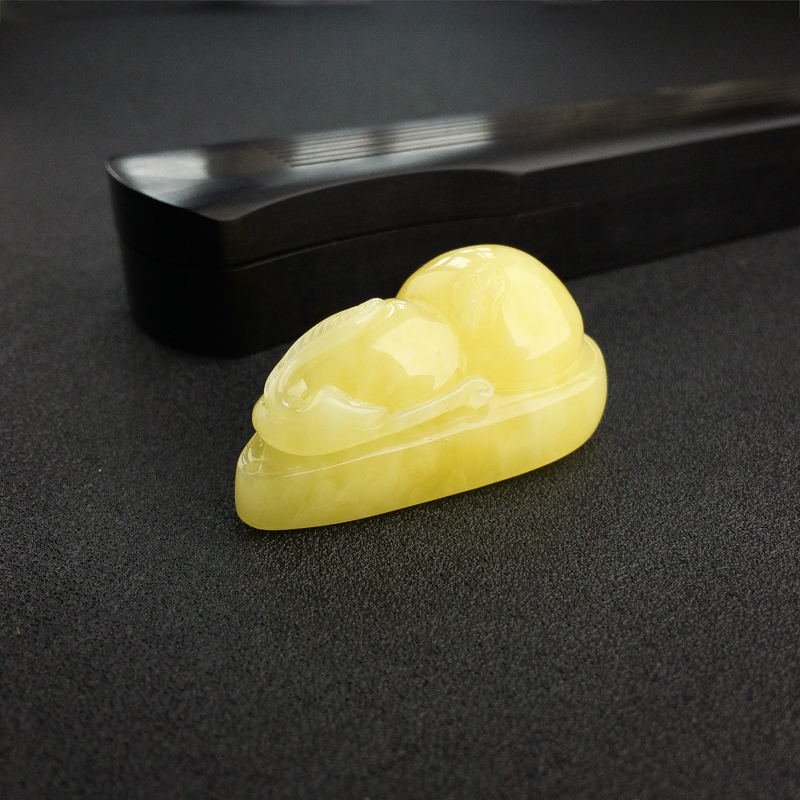 鸡油黄蜜蜡葫芦挂件 - 红掌柜