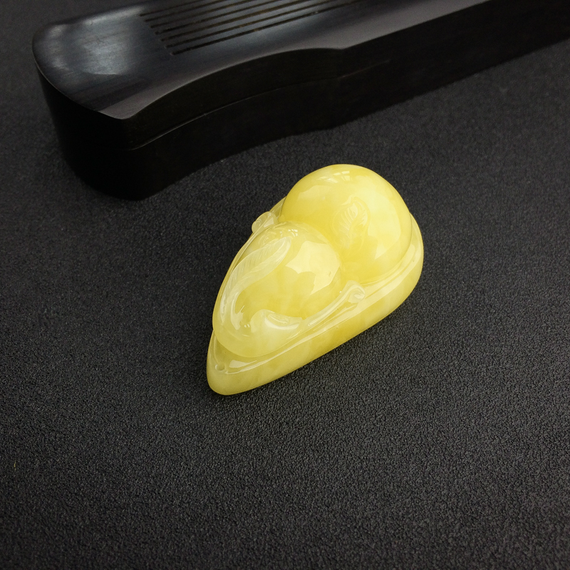 波罗的海鸡油黄蜜蜡葫芦吊坠 - 红掌柜