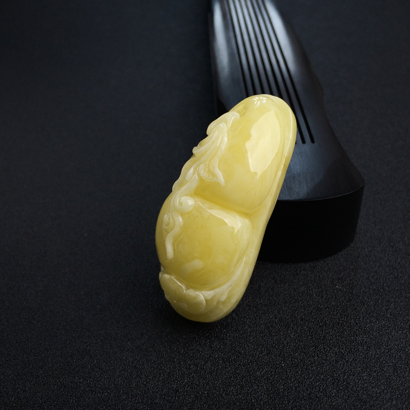 波罗的海白花蜜蜜蜡葫芦吊坠-红掌柜