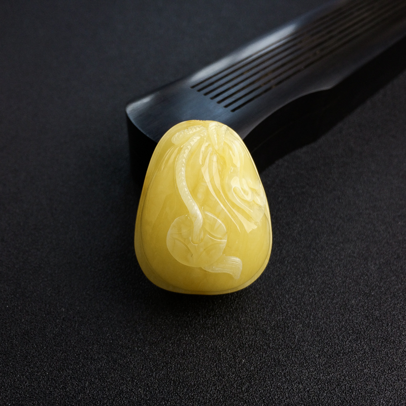 波罗的海天然褐黄蜜蜡钱袋吊坠-红掌柜