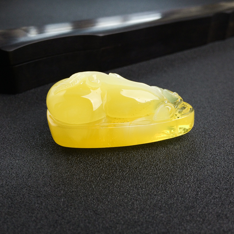 波罗的海天然鸡油黄金绞蜜吊坠-红掌柜