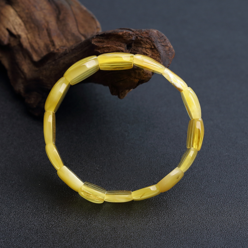 波罗的海天然带皮鸡油黄金绞蜜手串 - 红掌柜