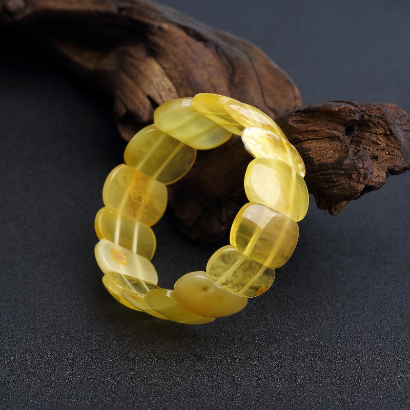 天然带皮鸡油黄金绞蜜手串 - 红掌柜