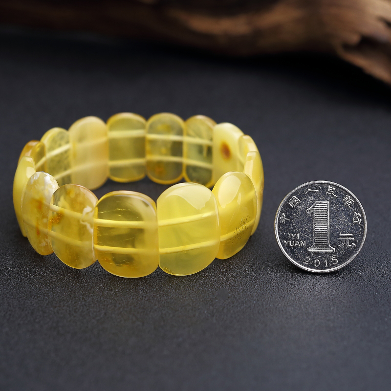 天然鸡油黄金绞蜜手串 - 红掌柜