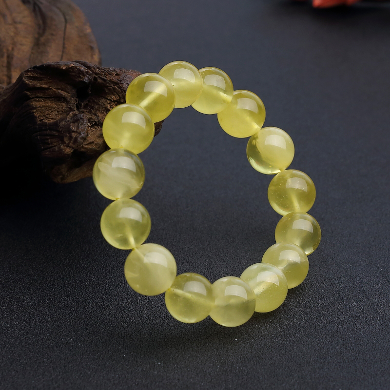 13mm柠檬黄金绞蜜手串 - 红掌柜