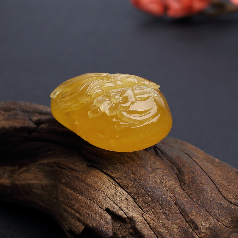 波罗的海蜜蜡蝶恋花吊坠 - 红掌柜