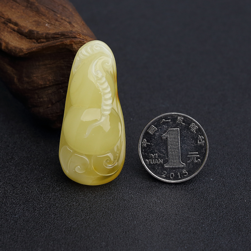 波罗的海柠檬黄蜜蜡葫芦挂件 - 红掌柜