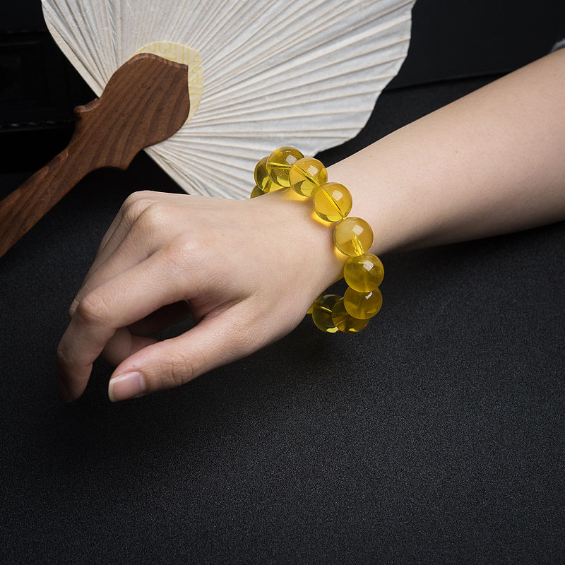 波罗的海金绞蜜手串-红掌柜