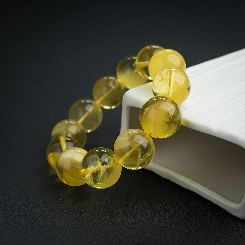 鸡油黄金绞蜜手串-红掌柜