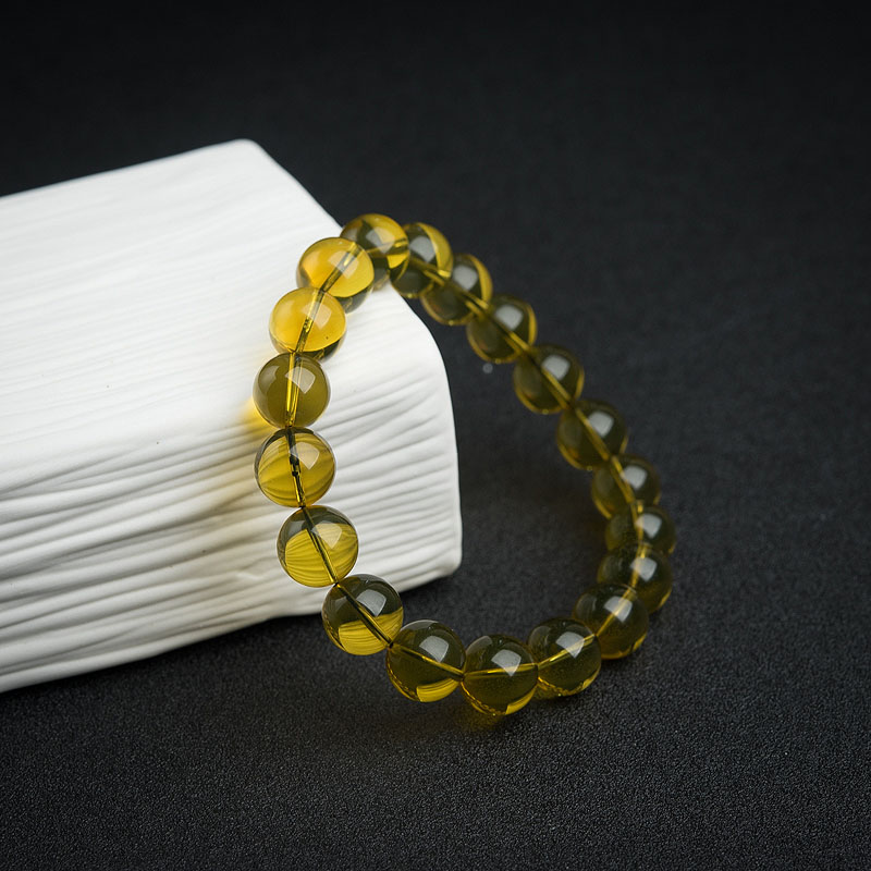 天然蓝珀手串-红掌柜