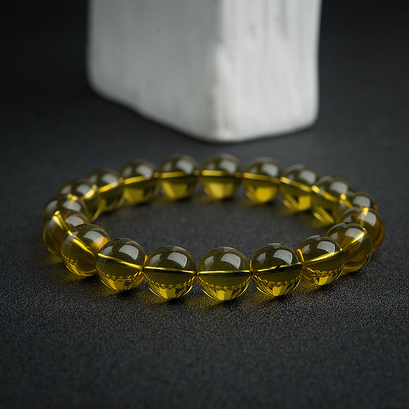 12mm墨西哥蓝珀手串-红掌柜