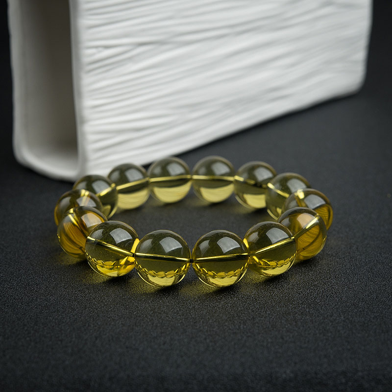 16.5mm墨西哥蓝珀手串-红掌柜