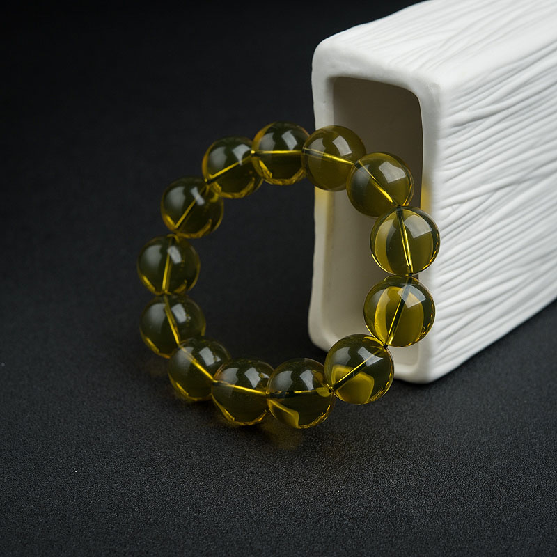 17.5mm天然蓝珀手串-红掌柜