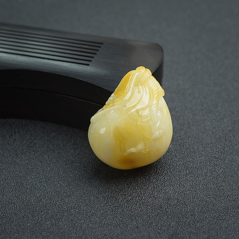 蜜蜡吊坠-红掌柜