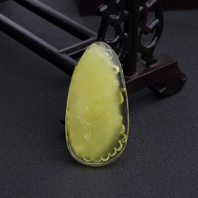 柠檬黄蜜蜡连年有鱼-红掌柜